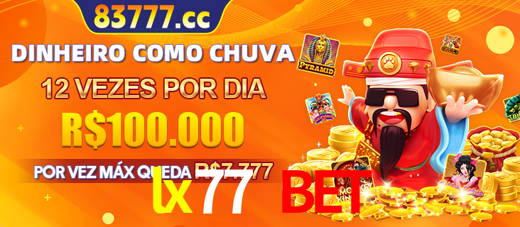 Banner do programa de recompensas Recomende para amigos do lx77 bet, detalhando os bônus por convidar amigos, com prêmios que chegam a R$288.888.